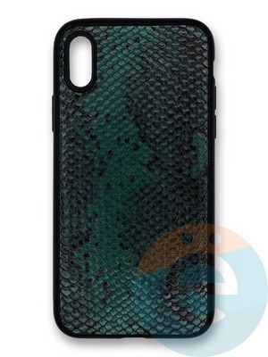 Накладка силиконовая Pitone для Apple iPhone X/Xs зеленая - фото 39981