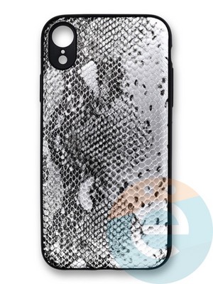 Накладка силиконовая Pitone для Apple iPhone Xr серебристая - фото 39984