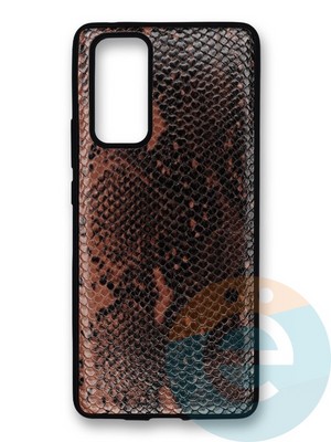 Накладка силиконовая Pitone для Huawei Honor 30 Pro коричневая - фото 39987