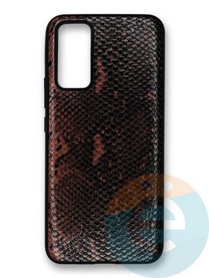 Накладка силиконовая Pitone для Huawei Honor 30 коричневая - фото 39993