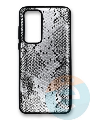 Накладка силиконовая Pitone для Huawei P40 серебристая - фото 40026