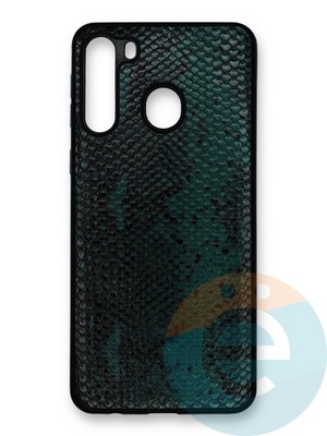 Накладка силиконовая Pitone для Samsung Galaxy A21 зеленая - фото 40051