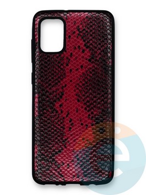 Накладка силиконовая Pitone для Samsung Galaxy A31 бордовая - фото 40053