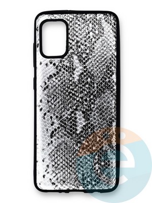 Накладка силиконовая Pitone для Samsung Galaxy A31 серебристая - фото 40056