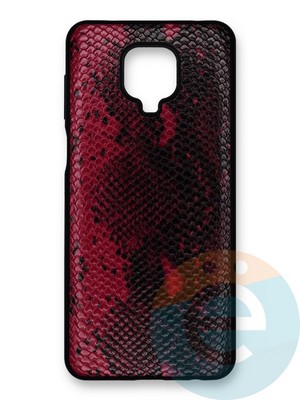 Накладка силиконовая Pitone для Xiaomi Redmi Note 9S/9 Pro бордовая - фото 40075