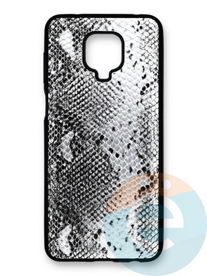 Накладка силиконовая Pitone для Xiaomi Redmi Note 9S/9 Pro серебристая - фото 40078