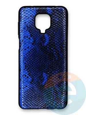 Накладка силиконовая Pitone для Xiaomi Redmi Note 9S/9 Pro синяя - фото 40079