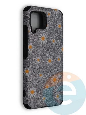 Накладка силиконовая с ромашками для Huawei Nova 6SE/P 40 Lite/Nova 7i серебристая - фото 40202