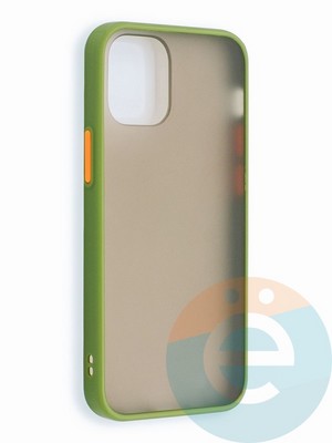 Накладка пластиковая с силиконовой окантовкой для iPhone 12 5.4 хаки - фото 40638