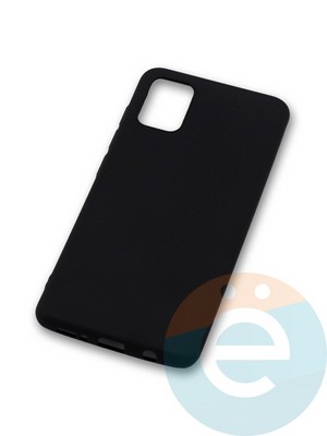 Накладка силиконовая Soft Touch ультратонкая для Samsung Galaxy A51 черная - фото 40674