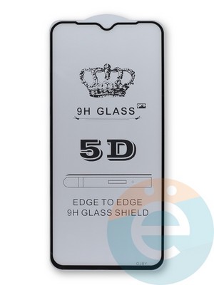 Защитное стекло 9D с полной проклейкой на Samsung Galaxy A12 черное - фото 40750