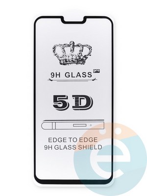 Защитное стекло 9D с полной проклейкой на One Plus 6 черное - фото 40760