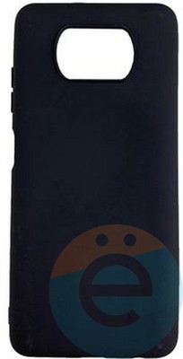 Накладка силиконовая Soft Touch ультратонкая для Poco X3/X3 Pro черная - фото 41232