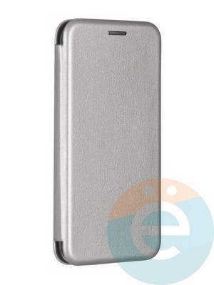 Чехол книжка боковой Fashion Case для Samsung Galaxy S10 Plus серебристый - фото 47755