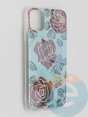 Накладка комбинированная Flowers с силиконовой окантовкой для Apple iPhone 11 вид6 - фото 41554