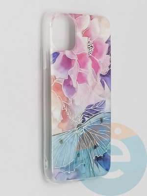Накладка комбинированная Flowers с силиконовой окантовкой для Apple iPhone 11 вид7 - фото 41555