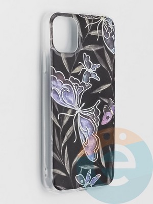 Накладка комбинированная Flowers с силиконовой окантовкой для Apple iPhone 11 вид8 - фото 41556