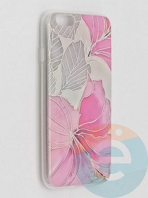 Накладка комбинированная Flowers с силиконовой окантовкой для Apple iPhone 6/6s вид1 - фото 41558