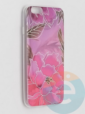 Накладка комбинированная Flowers с силиконовой окантовкой для Apple iPhone 6/6s вид5 - фото 41563