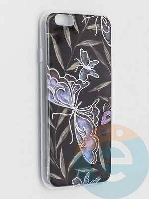 Накладка комбинированная Flowers с силиконовой окантовкой для Apple iPhone 6/6s вид8 - фото 41566