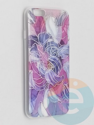 Накладка комбинированная Flowers с силиконовой окантовкой для Apple iPhone 6/6s вид9 - фото 41567