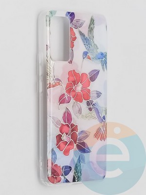 Накладка комбинированная Flowers с силиконовой окантовкой для Huawei Honor 30 вид10 - фото 41589