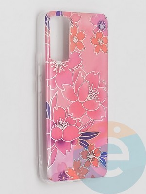 Накладка комбинированная Flowers с силиконовой окантовкой для Huawei Honor 30 вид2 - фото 41590