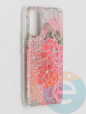 Накладка комбинированная Flowers с силиконовой окантовкой для Huawei Honor 30 вид4 - фото 41592