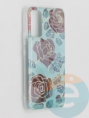 Накладка комбинированная Flowers с силиконовой окантовкой для Huawei Honor 30 вид6 - фото 41594