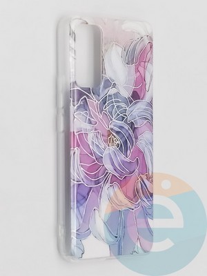 Накладка комбинированная Flowers с силиконовой окантовкой для Huawei Honor 30 вид9 - фото 41597