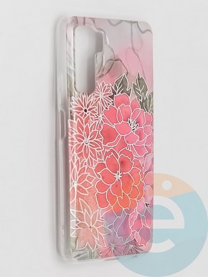 Накладка комбинированная Flowers с силиконовой окантовкой для Huawei Honor 30S вид4 - фото 41602