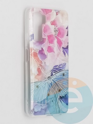 Накладка комбинированная Flowers с силиконовой окантовкой для Huawei Honor 30S вид7 - фото 41605