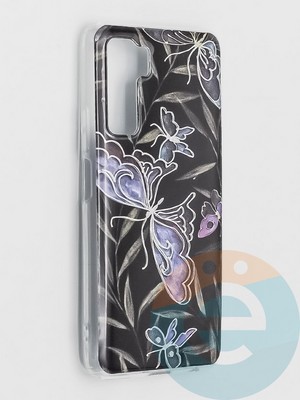 Накладка комбинированная Flowers с силиконовой окантовкой для Huawei Honor 30S вид8 - фото 41606