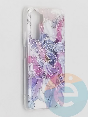 Накладка комбинированная Flowers с силиконовой окантовкой для Huawei Honor 30S вид9 - фото 41607