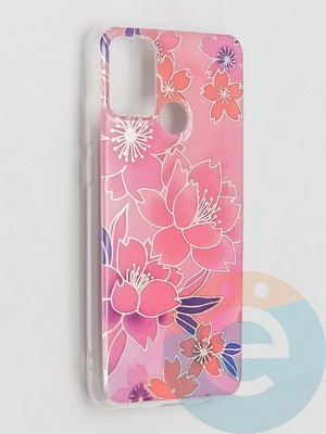 Накладка комбинированная Flowers с силиконовой окантовкой для Huawei Honor 9A вид2 - фото 41610