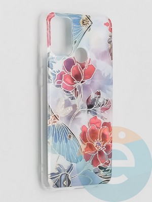 Накладка комбинированная Flowers с силиконовой окантовкой для Huawei Honor 9A вид3 - фото 41611