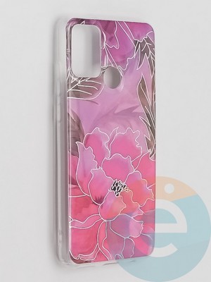 Накладка комбинированная Flowers с силиконовой окантовкой для Huawei Honor 9A вид5 - фото 41613