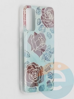 Накладка комбинированная Flowers с силиконовой окантовкой для Huawei Honor 9A вид6 - фото 41614