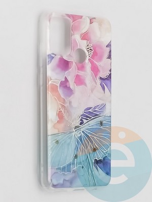 Накладка комбинированная Flowers с силиконовой окантовкой для Huawei Honor 9A вид7 - фото 41615