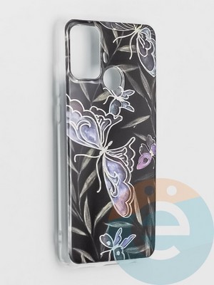 Накладка комбинированная Flowers с силиконовой окантовкой для Huawei Honor 9A вид8 - фото 41616