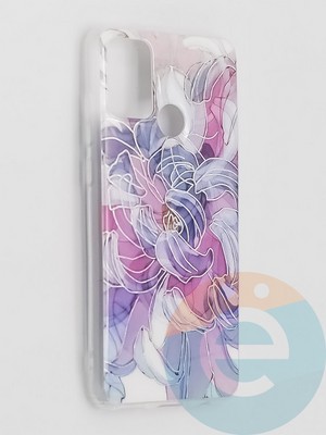 Накладка комбинированная Flowers с силиконовой окантовкой для Huawei Honor 9A вид9 - фото 41617