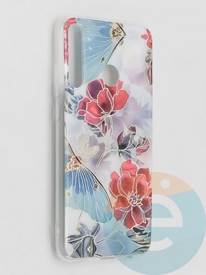 Накладка комбинированная Flowers с силиконовой окантовкой для Huawei Honor 9C вид3 - фото 41621