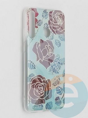 Накладка комбинированная Flowers с силиконовой окантовкой для Huawei Honor 9C вид6 - фото 41624