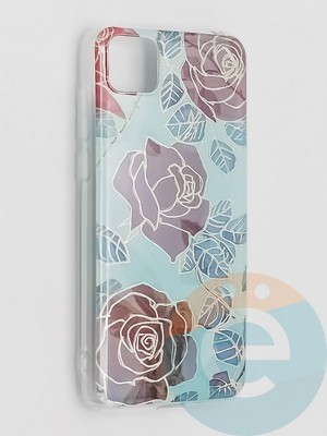 Накладка комбинированная Flowers с силиконовой окантовкой для Huawei Honor 9S/Y5P вид6 - фото 41634