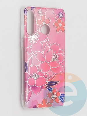 Накладка комбинированная Flowers с силиконовой окантовкой для Huawei P30 Lite вид2 - фото 41650