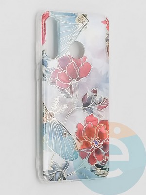 Накладка комбинированная Flowers с силиконовой окантовкой для Huawei P30 Lite вид3 - фото 41651