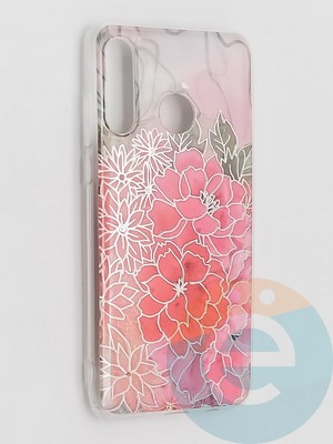 Накладка комбинированная Flowers с силиконовой окантовкой для Huawei P30 Lite вид4 - фото 41652