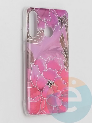 Накладка комбинированная Flowers с силиконовой окантовкой для Huawei P30 Lite вид5 - фото 41653