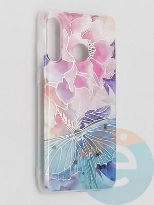 Накладка комбинированная Flowers с силиконовой окантовкой для Huawei P30 Lite вид7 - фото 41655