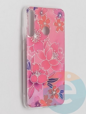 Накладка комбинированная Flowers с силиконовой окантовкой для Huawei P40 Lite E/Y7P вид2 - фото 41660